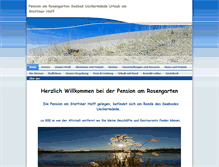 Tablet Screenshot of pension-am-rosengarten.de
